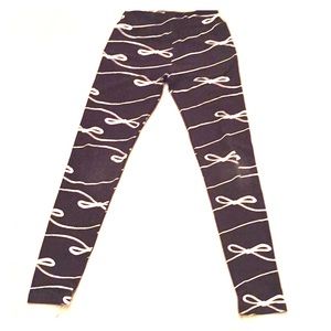Legging Black with white bows